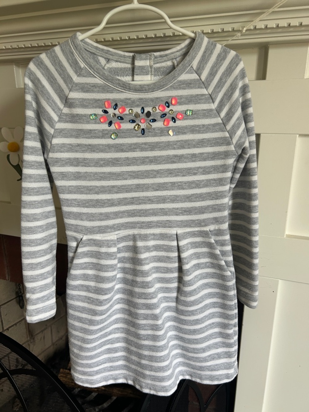 Gymboree Size 6 Stripes Long Sleeve Dress